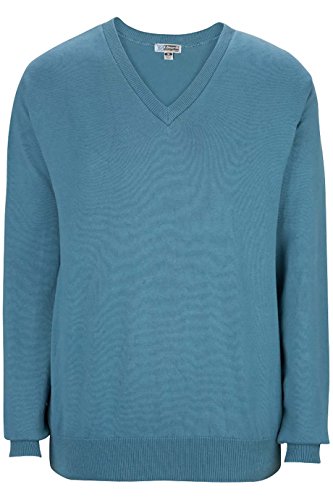 Algopix Similar Product 18 - Ed Garment Mens Fine Gauge Soft V Neck