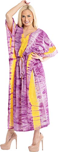 Algopix Similar Product 11 - LA LEELA Womens Plus Size Kaftan