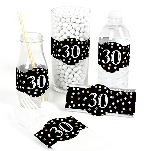Algopix Similar Product 14 - Adult 30th Birthday  Gold  DIY Party