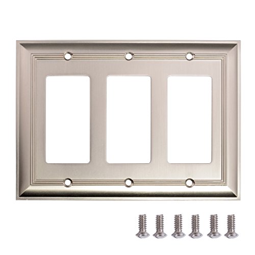 Algopix Similar Product 10 - Amazon Basics Triple Gang Light Switch