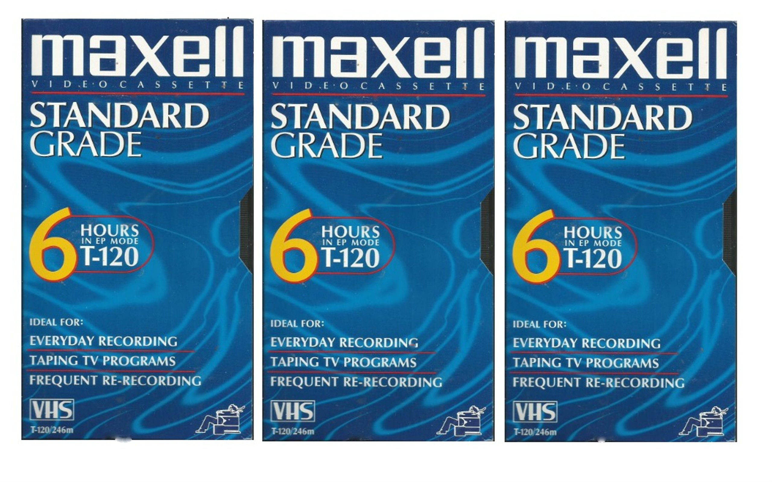 Algopix Similar Product 12 - Maxell VHS Blank 3Pack Standard Grade