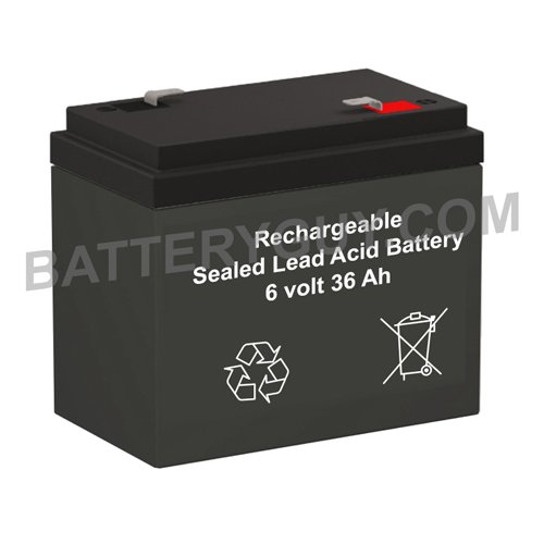 Algopix Similar Product 19 - 6v 36Ah Sealed Lead Acid Battery 