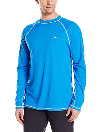 Algopix Similar Product 1 - Speedo Mens Uv Swim Shirt Long Sleeve