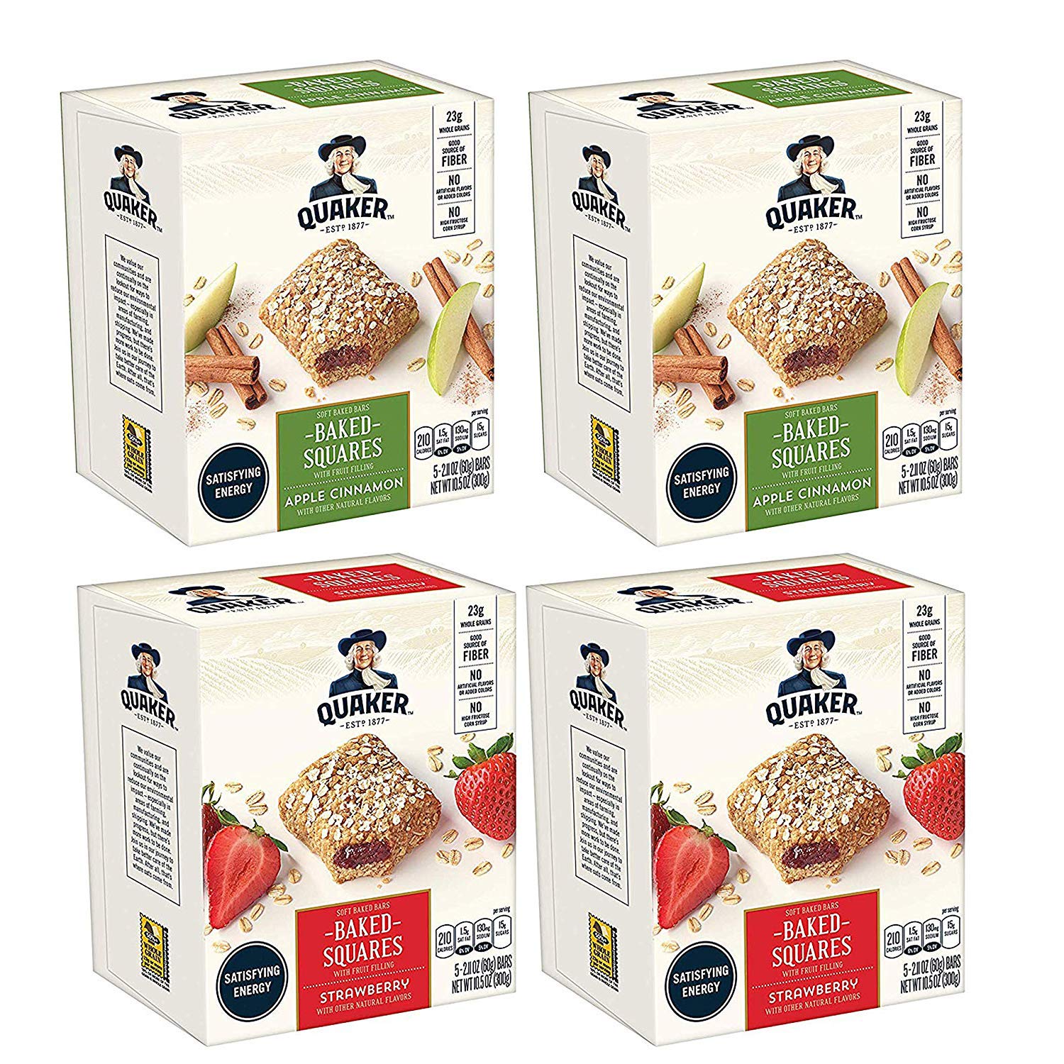 Algopix Similar Product 6 - Quaker Baked Squares Soft Baked Bars