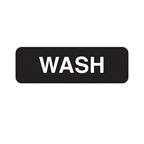 Algopix Similar Product 10 - Traex 4526 Black 3 x 9 WASH Symbol