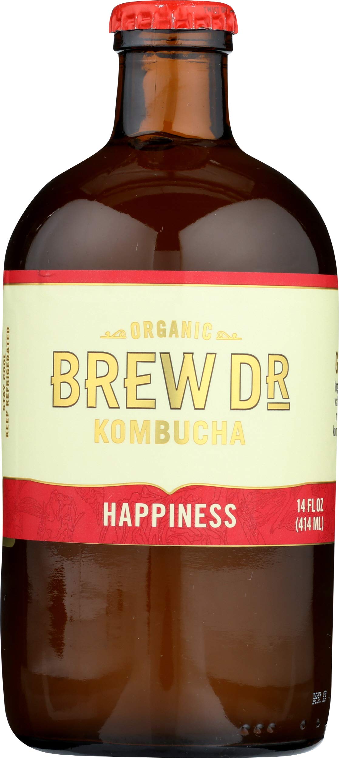 Algopix Similar Product 5 - Brew Dr. Kombucha, Happiness, 14 Fl Oz