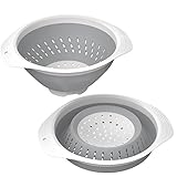 Algopix Similar Product 16 - Vremi 5 Quart Collapsible Colander 