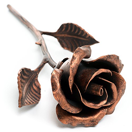 Algopix Similar Product 4 - Handcrafted Metal Rose Copper Stained