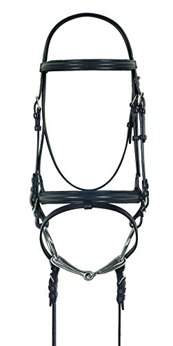Algopix Similar Product 11 - CAMELOT Crank Flash Dressage Bridle