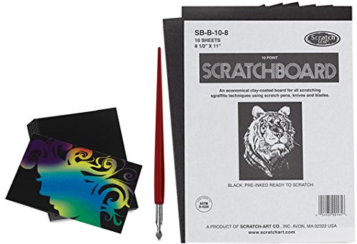 Algopix Similar Product 1 - Scratchboard Artists Drawing Pack 