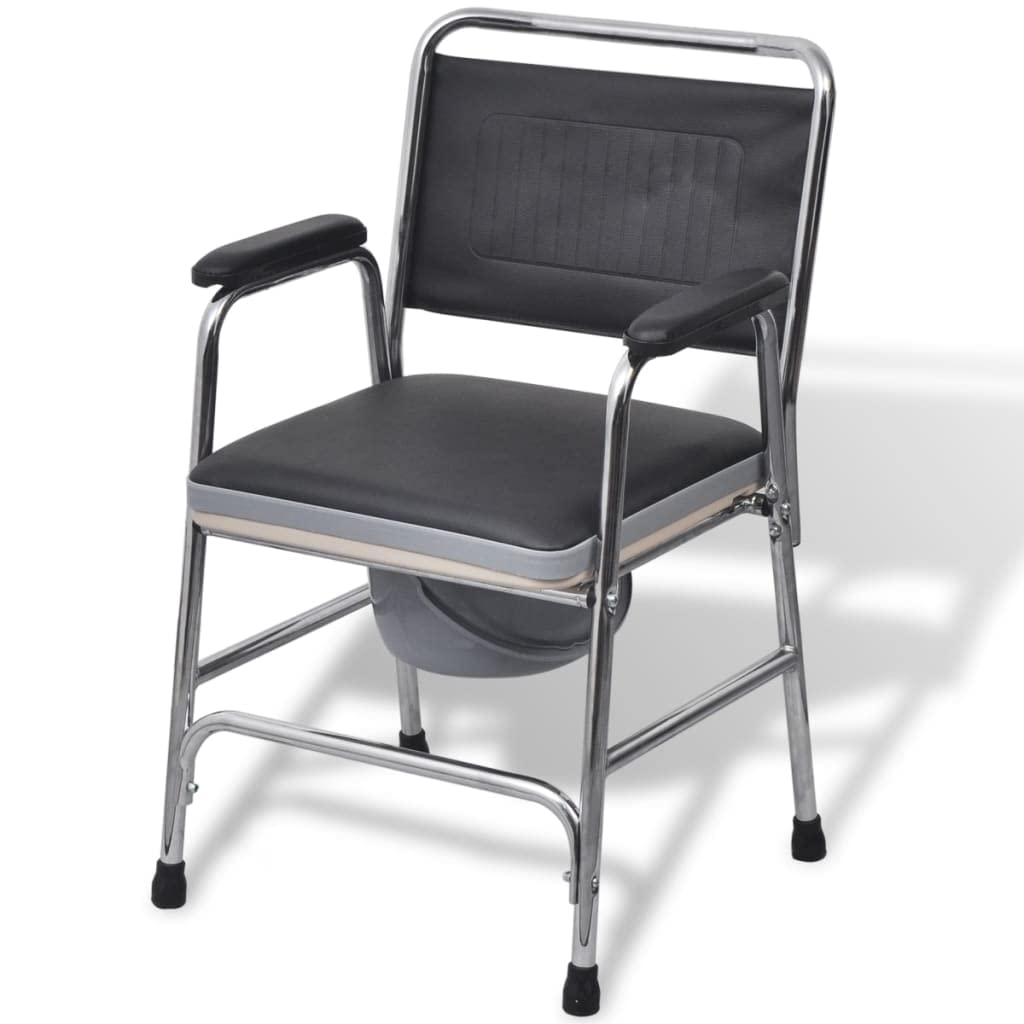 Algopix Similar Product 20 - vidaXL Commode Chair Steel Black