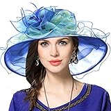 Algopix Similar Product 9 - VECRY Women Church Derby Hats Tea Party