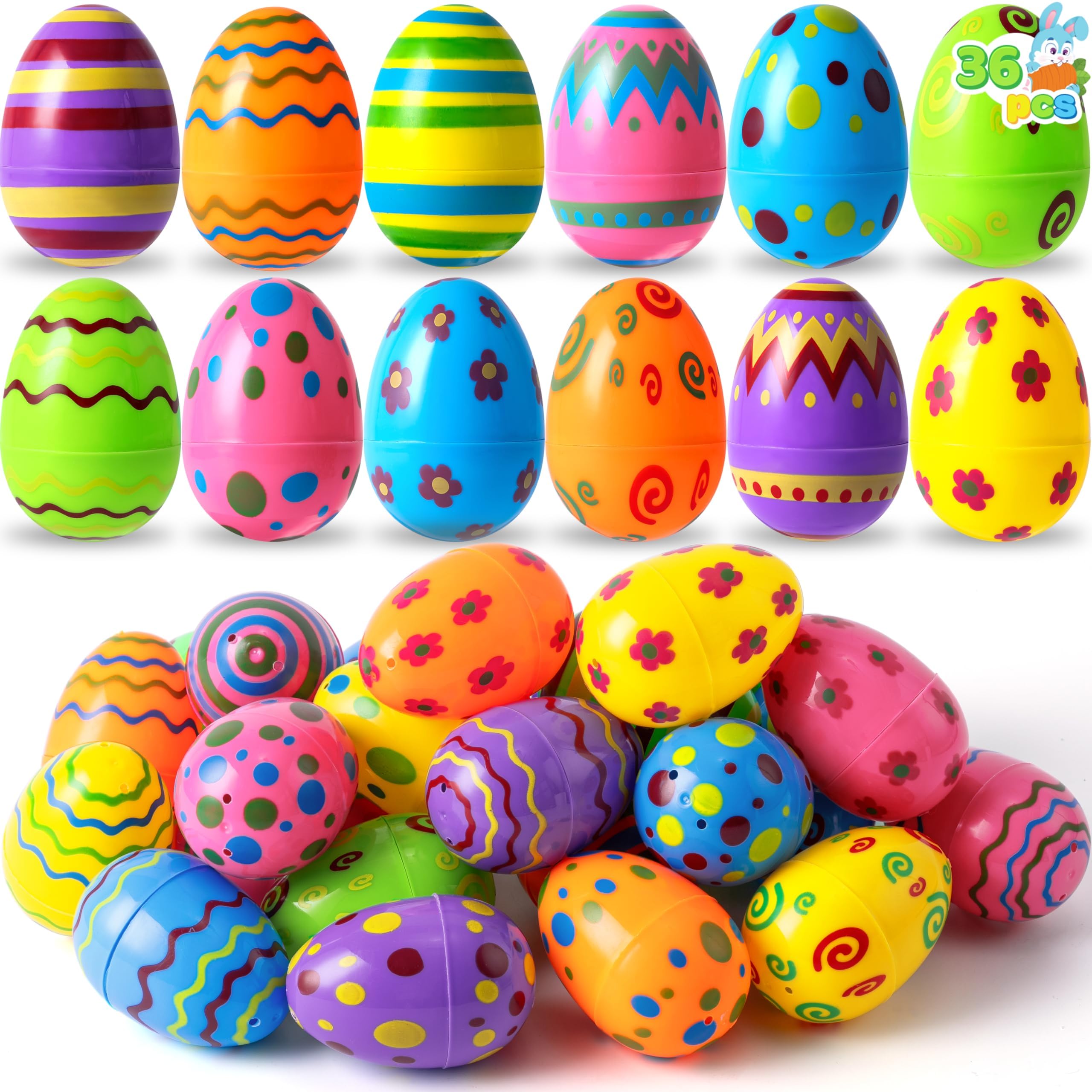 Algopix Similar Product 4 - JOYIN Toy 36 PCs Plastic Printed Bright