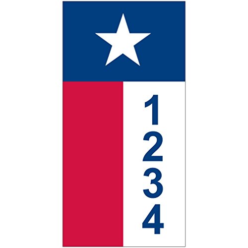 Algopix Similar Product 8 - TEXAS FLAG  Custom House Numbers by