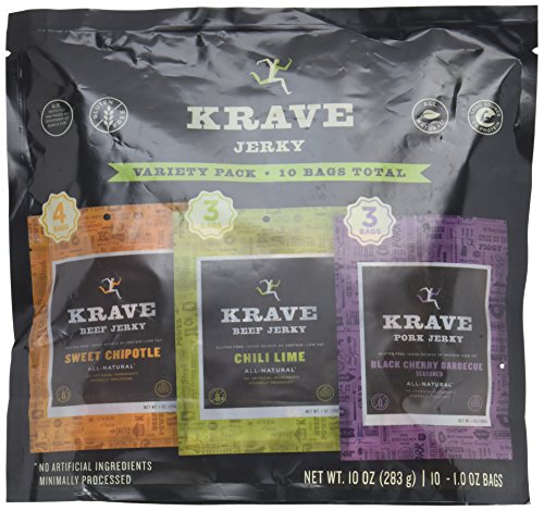 Algopix Similar Product 16 - KRAVE Jerky Variety Pack Beef  Pork