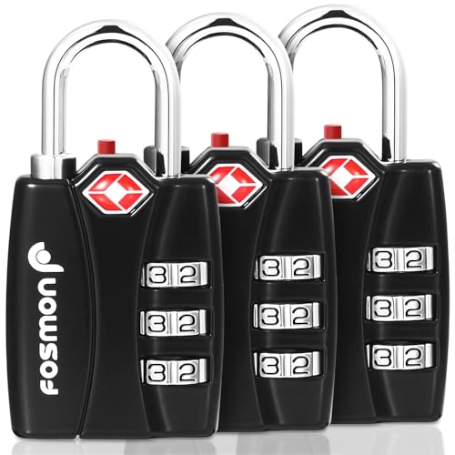 Algopix Similar Product 5 - TSA Accepted Luggage Locks Fosmon 3