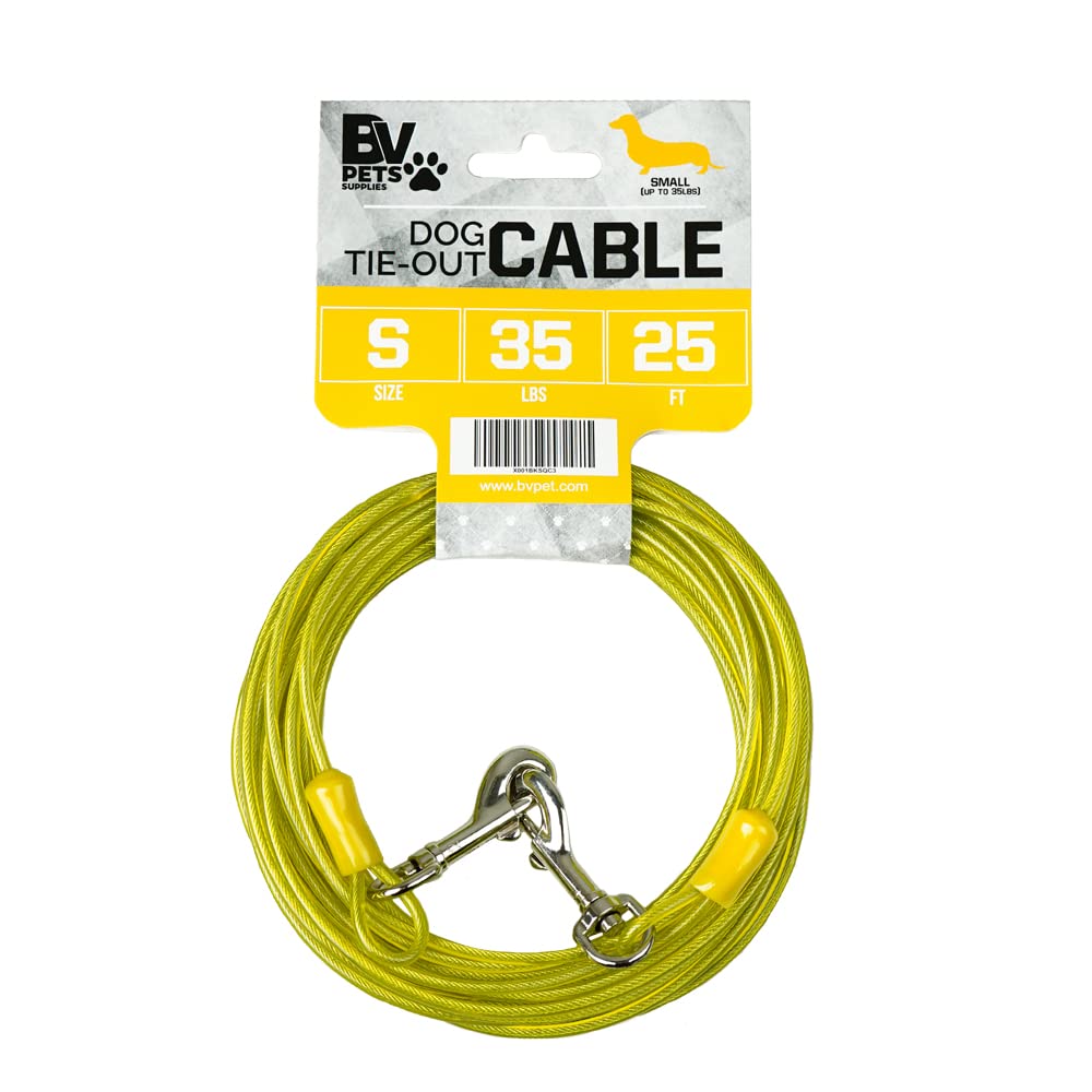 Algopix Similar Product 16 - BV Dog Tie Out Cable 25 Feet Dog Leads