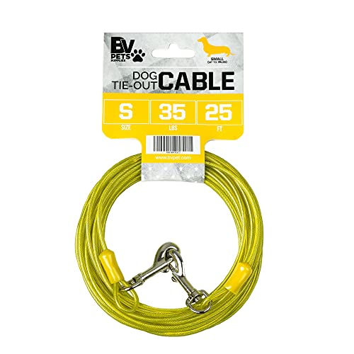 Algopix Similar Product 14 - BV Dog Tie Out Cable 25 Feet Dog Leads