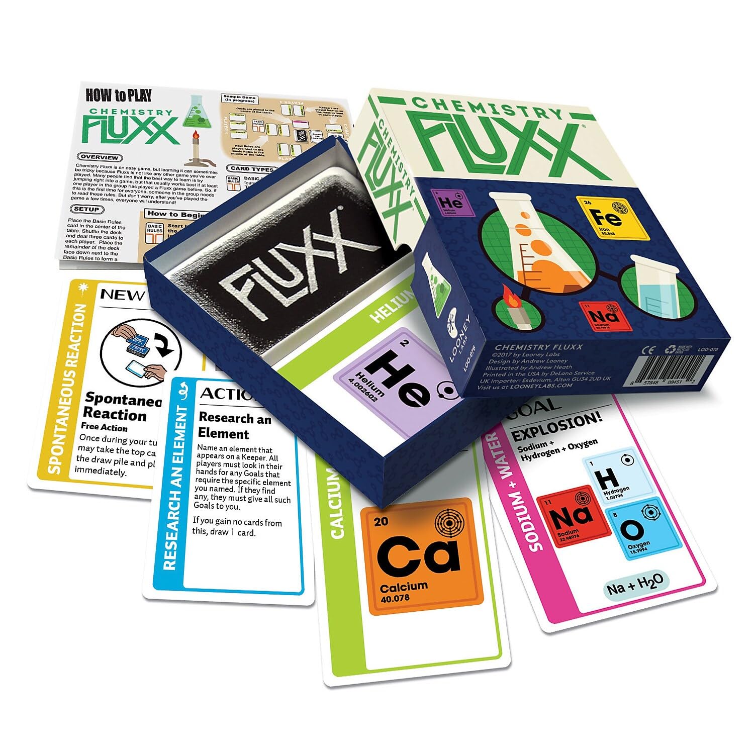 Algopix Similar Product 12 - Looney Labs Chemistry Fluxx Card Game