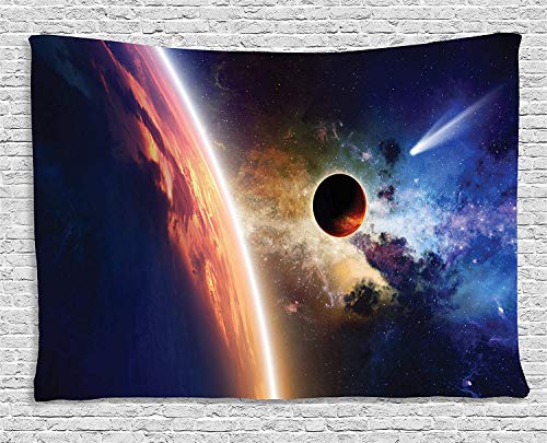 Algopix Similar Product 5 - Ambesonne Outer Space Tapestry Comet