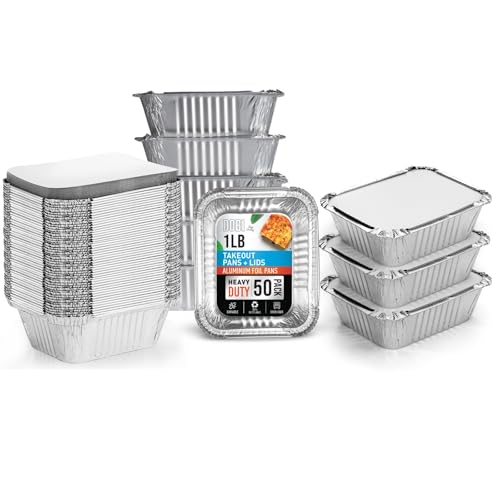 Algopix Similar Product 12 - DOBI Small Aluminum Pans with Lids 50