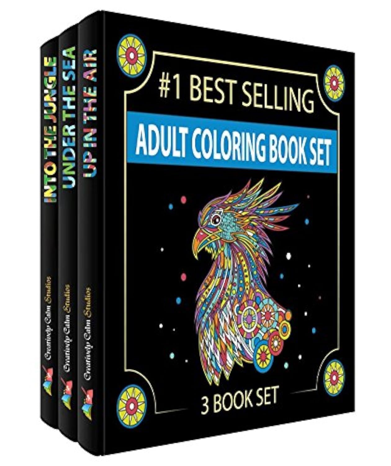Algopix Similar Product 7 - Adult Coloring Books SetThree Books