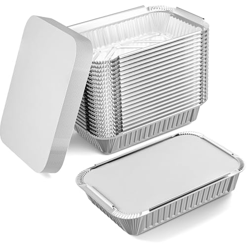 Algopix Similar Product 17 - DOBI Aluminum Pans with Lids 50 Pack