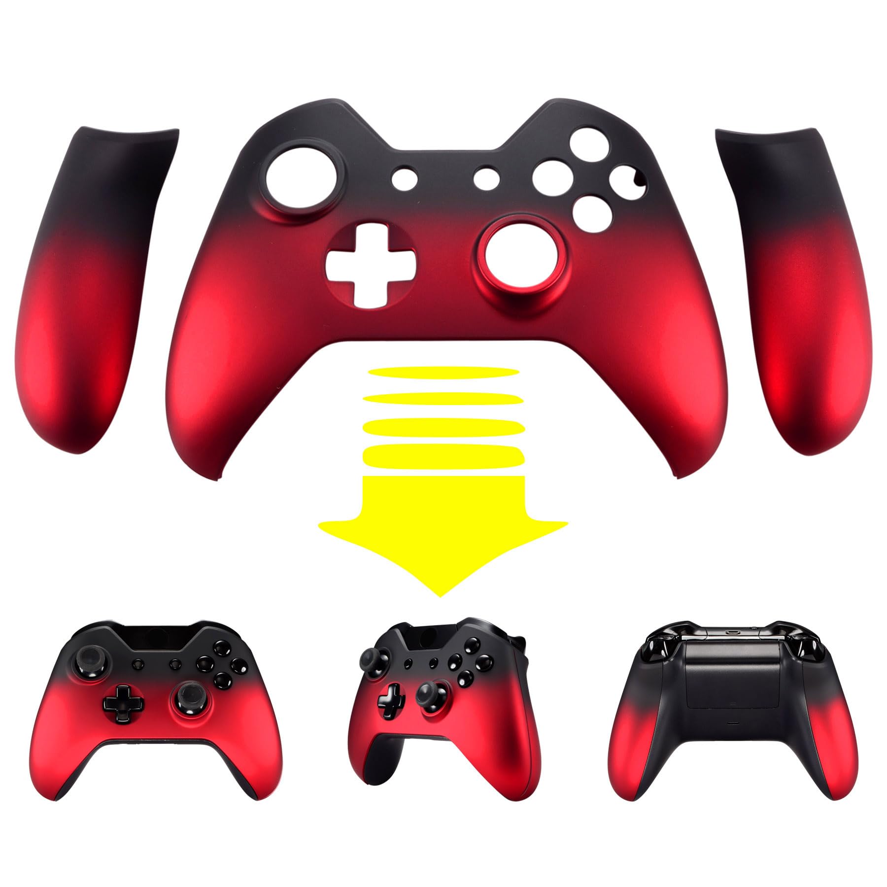Algopix Similar Product 18 - eXtremeRate Shadow Red Soft Touch Front