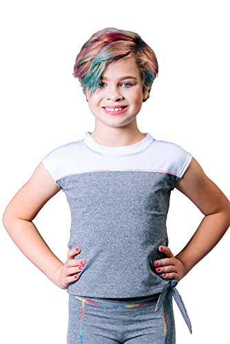 Algopix Similar Product 15 - Topsport Girls Active Tee GreyWhite