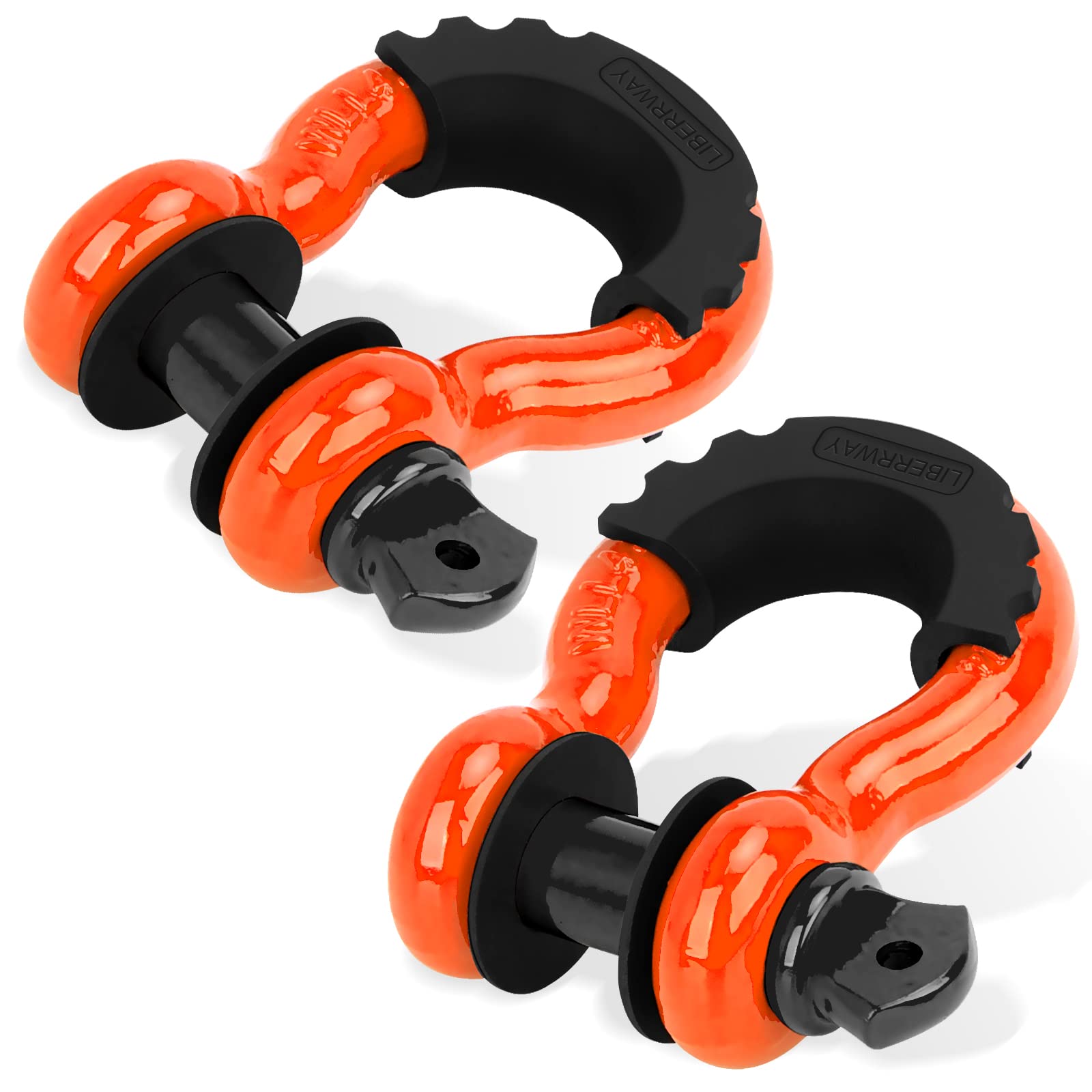 Algopix Similar Product 5 - LIBERRWAY Shackles 34 2 Pack D Ring