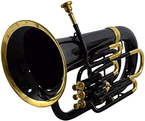 Algopix Similar Product 8 - NauticalMart Bb Euphonium Black 4 Valve