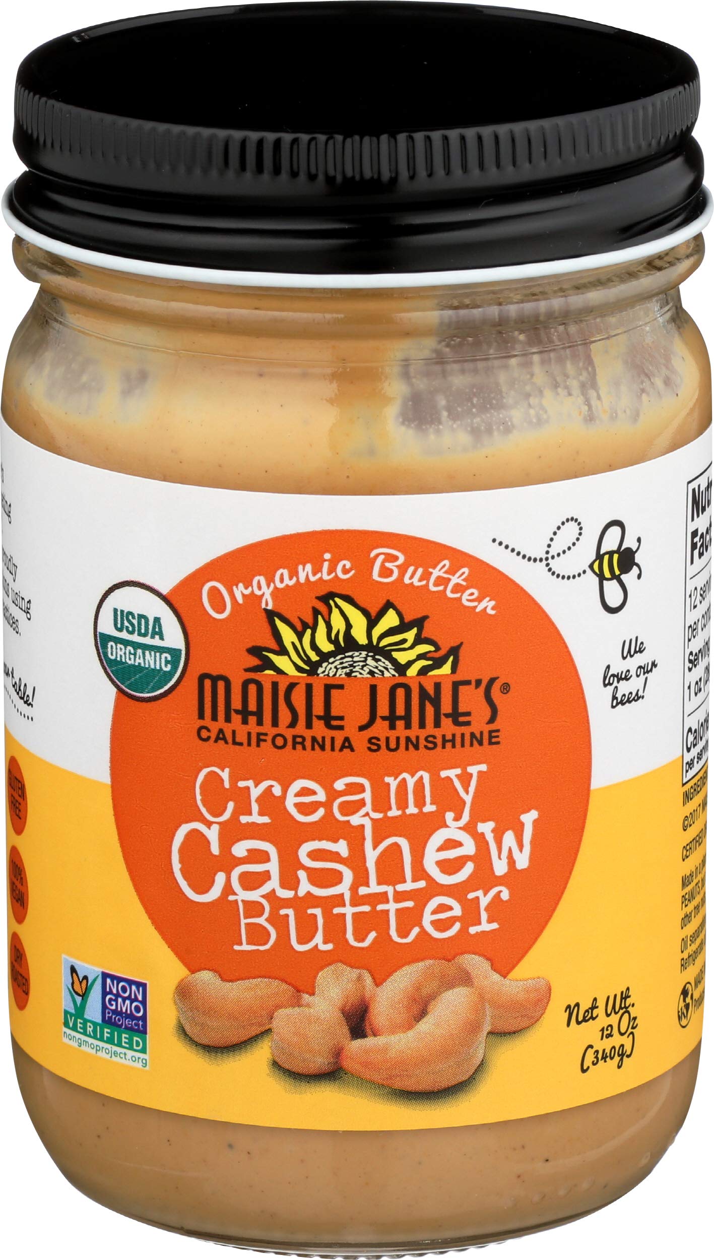 Algopix Similar Product 6 - Maisie Janes Cashew Butter Organic 12
