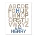Algopix Similar Product 11 - Alphabet Art Print Personalized With