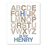 Algopix Similar Product 14 - Alphabet Art Print Personalized With