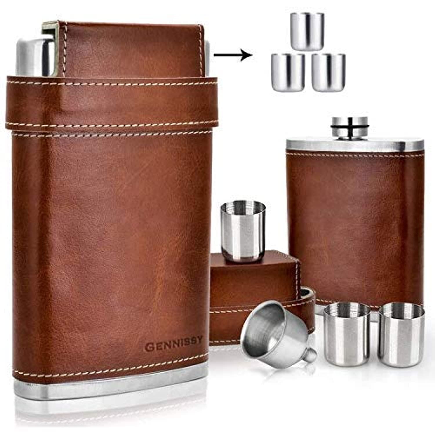 Algopix Similar Product 19 - GENNISSY 304 188 Stainless Steel 8oz