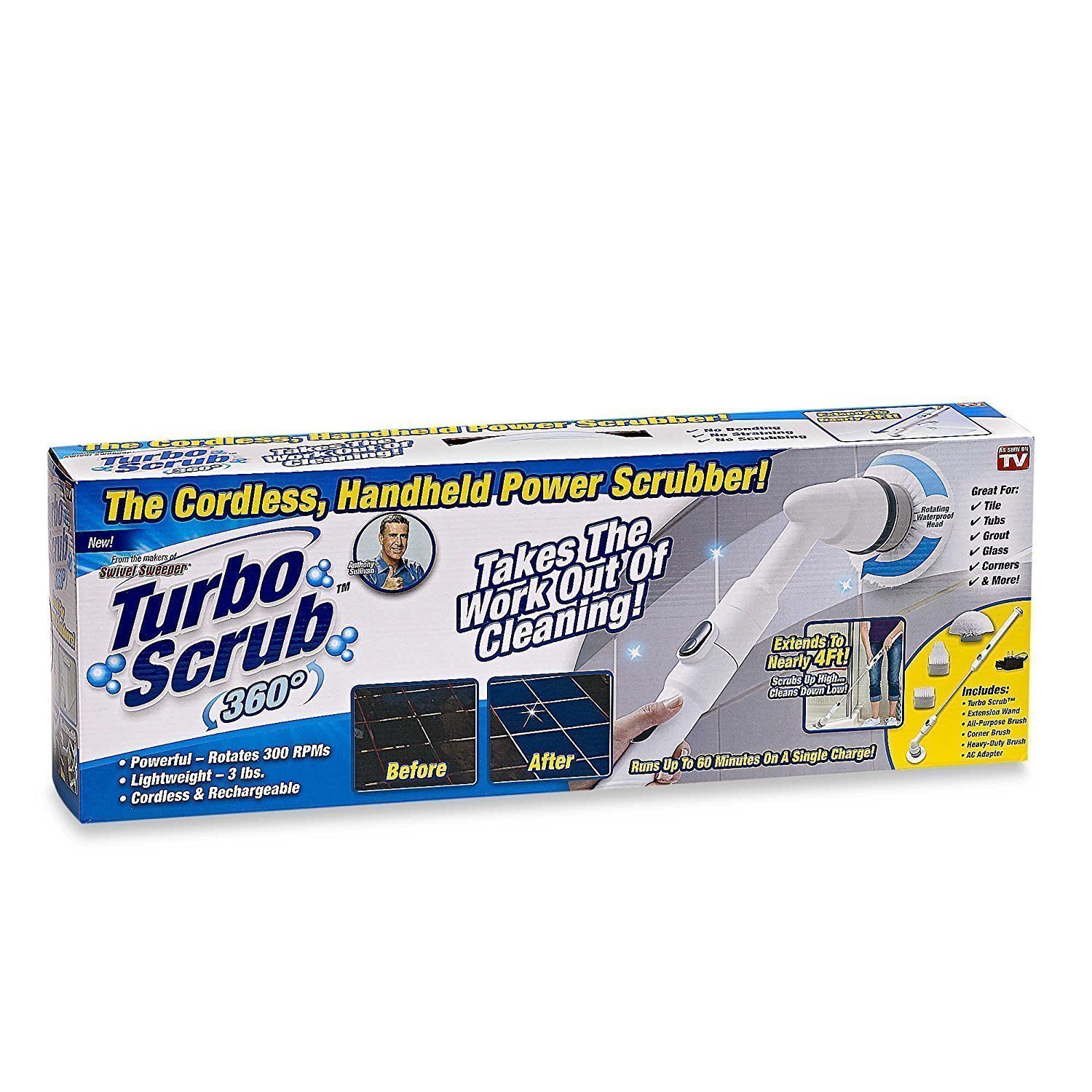 Algopix Similar Product 3 - Turbo Scrub TS-MC6/3 Handheld Scrubber