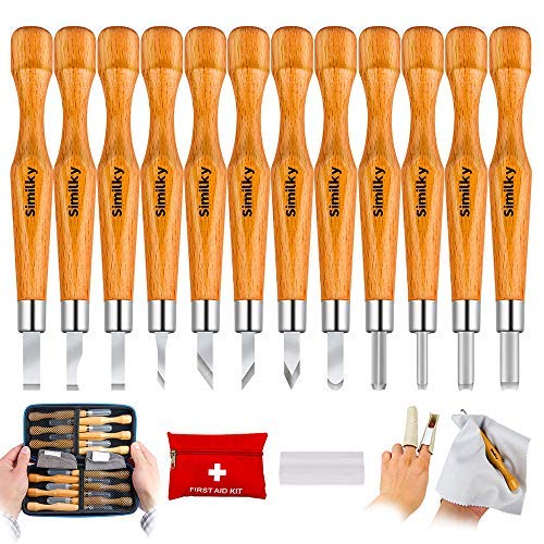 Algopix Similar Product 18 - SIMILKY 12 Set SK7 Carbon Steel Wood