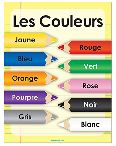 Algopix Similar Product 7 - Les Couleurs French Poster  20 x