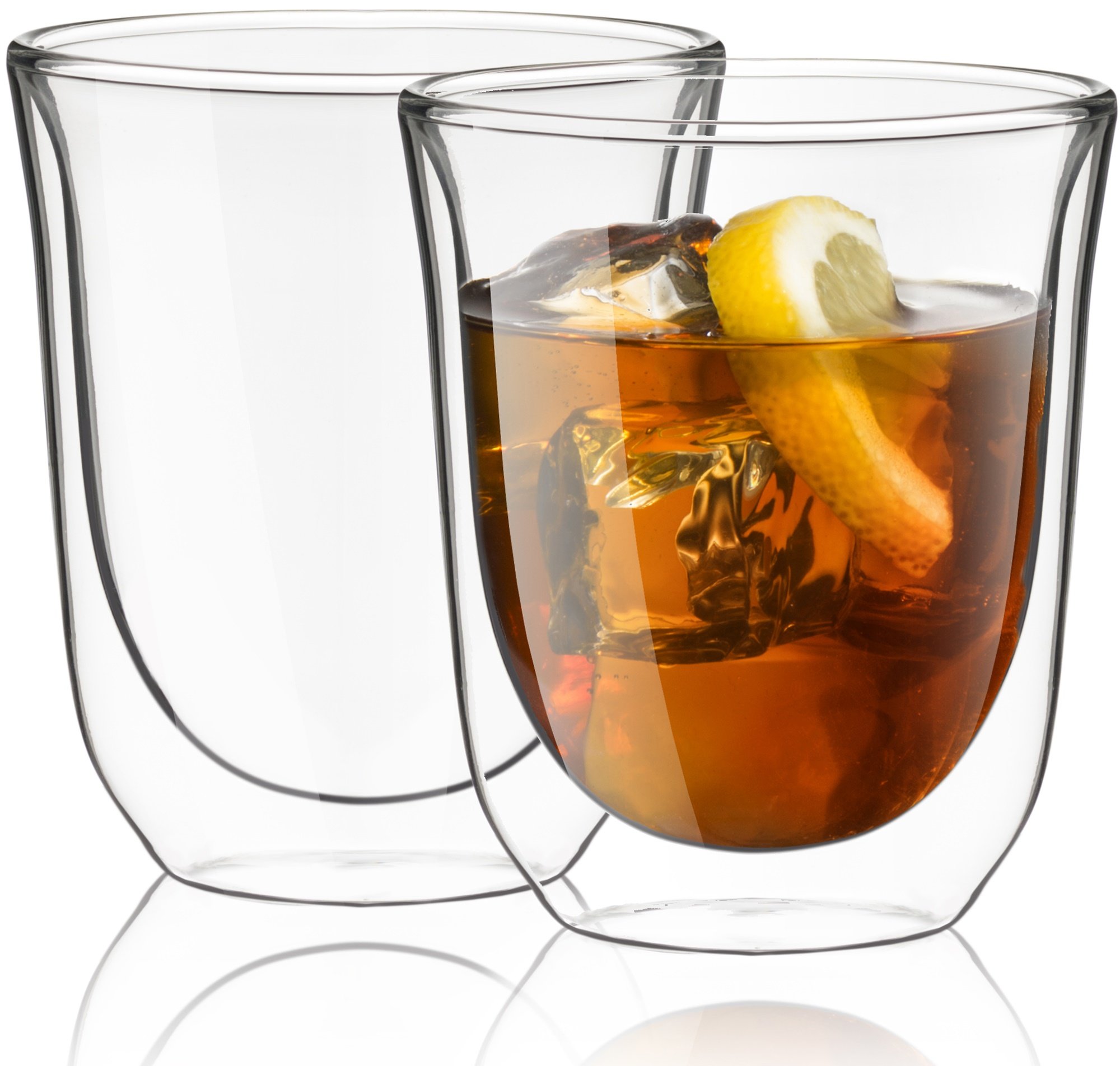 Algopix Similar Product 10 - JoyJolt Levitea Double Walled Glasses