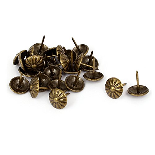 Algopix Similar Product 13 - uxcell 16mm Dia Daisy Upholstery Nail