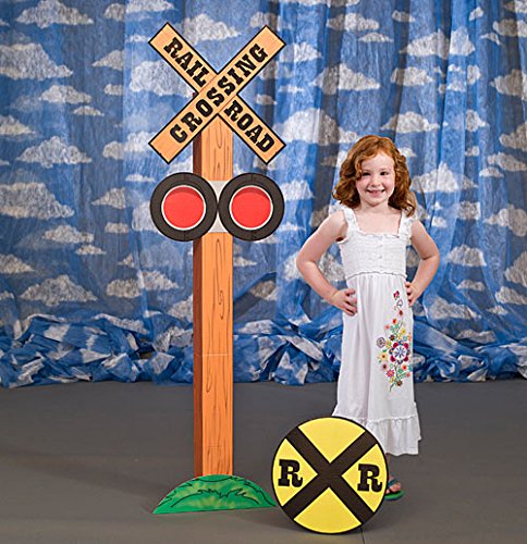 Algopix Similar Product 20 - Railroad Crossing Standee Train Party