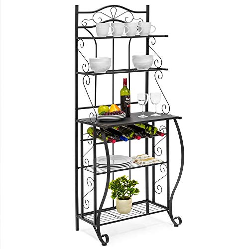 Algopix Similar Product 8 - RAAMZO 5tier Black Metal Cappuccino