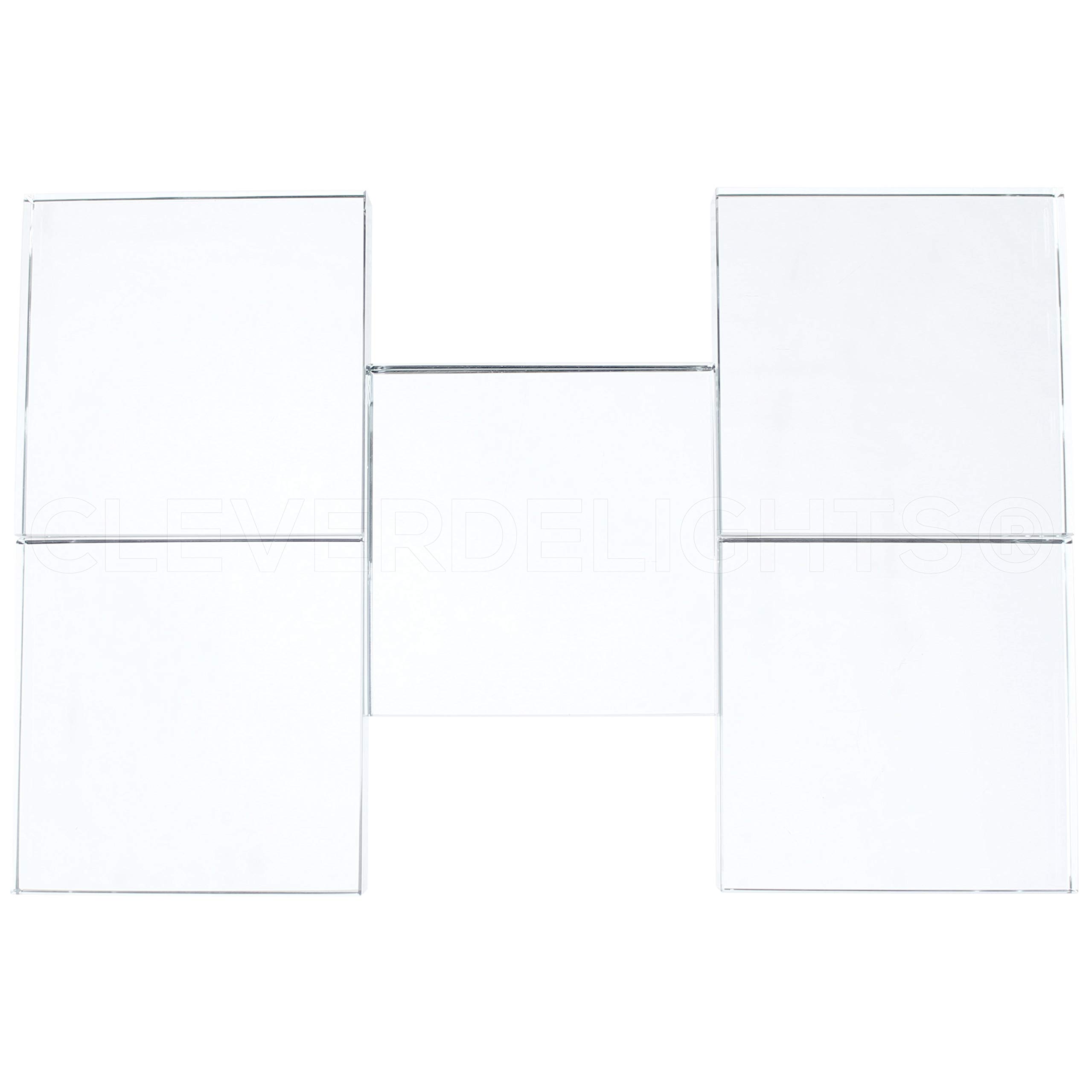 Algopix Similar Product 18 - CleverDelights 3 Square Glass Tiles 