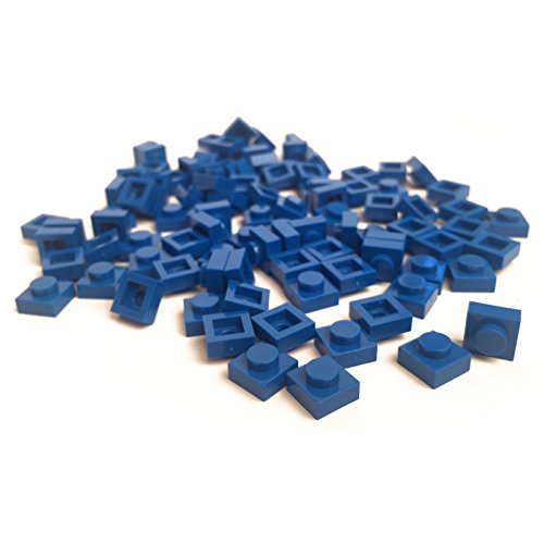 Algopix Similar Product 8 - 100 Blue Briks  1x1 Flat Plate Tile