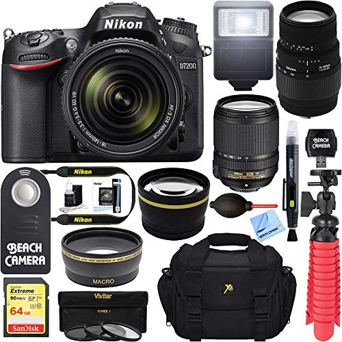 Algopix Similar Product 20 - Nikon D7200 Black Digital SLR Camera