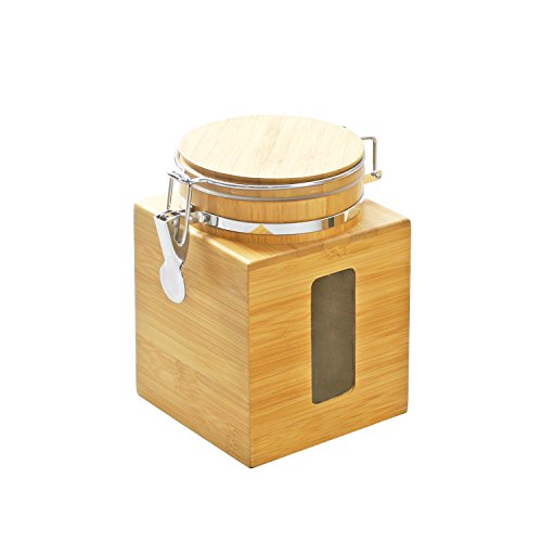 Algopix Similar Product 10 - Furinno DaPur Bamboo Tight Canister