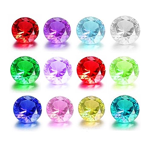 Algopix Similar Product 13 - Glass Birthstones Floating Charms Round