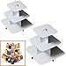 Algopix Similar Product 8 - 3Tier White Square 12W x 10H