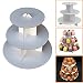 Algopix Similar Product 18 - 3Tier White Round 12W x 10H