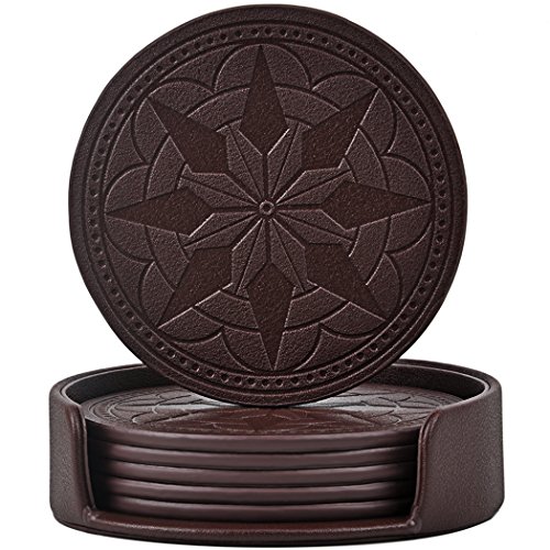 Algopix Similar Product 12 - 365park Coasters PU Leather Drink